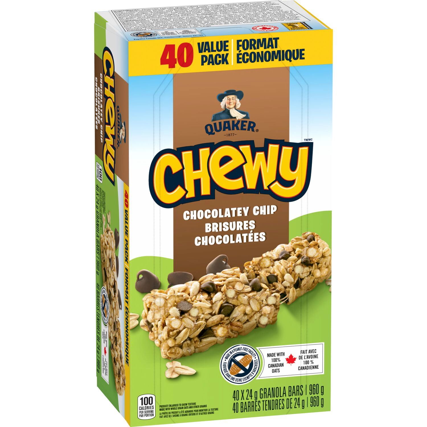 Quaker Chewy Chocolatey Chip Granola Bars 960g - Image 7