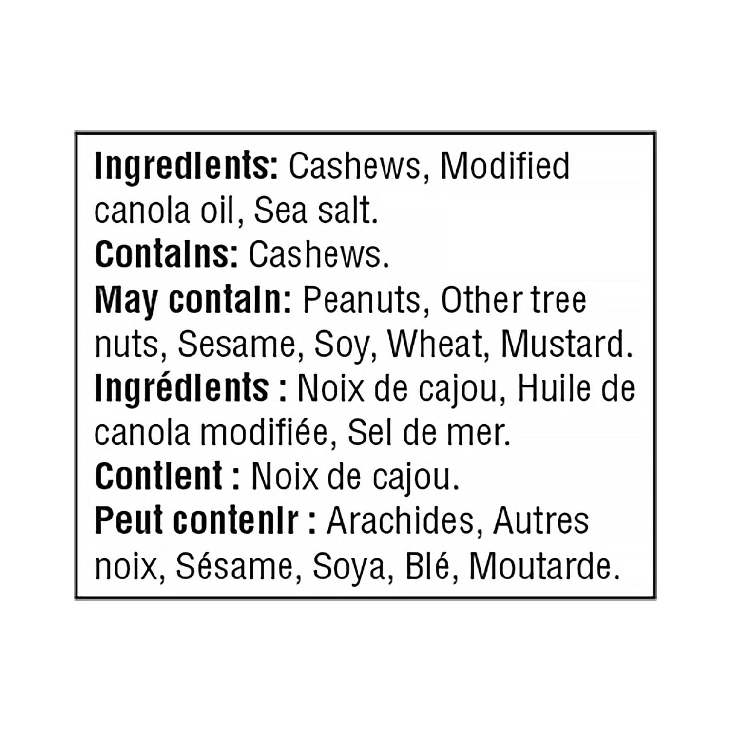 Great Value Roasted Cashews with Sea Salt - Image 2