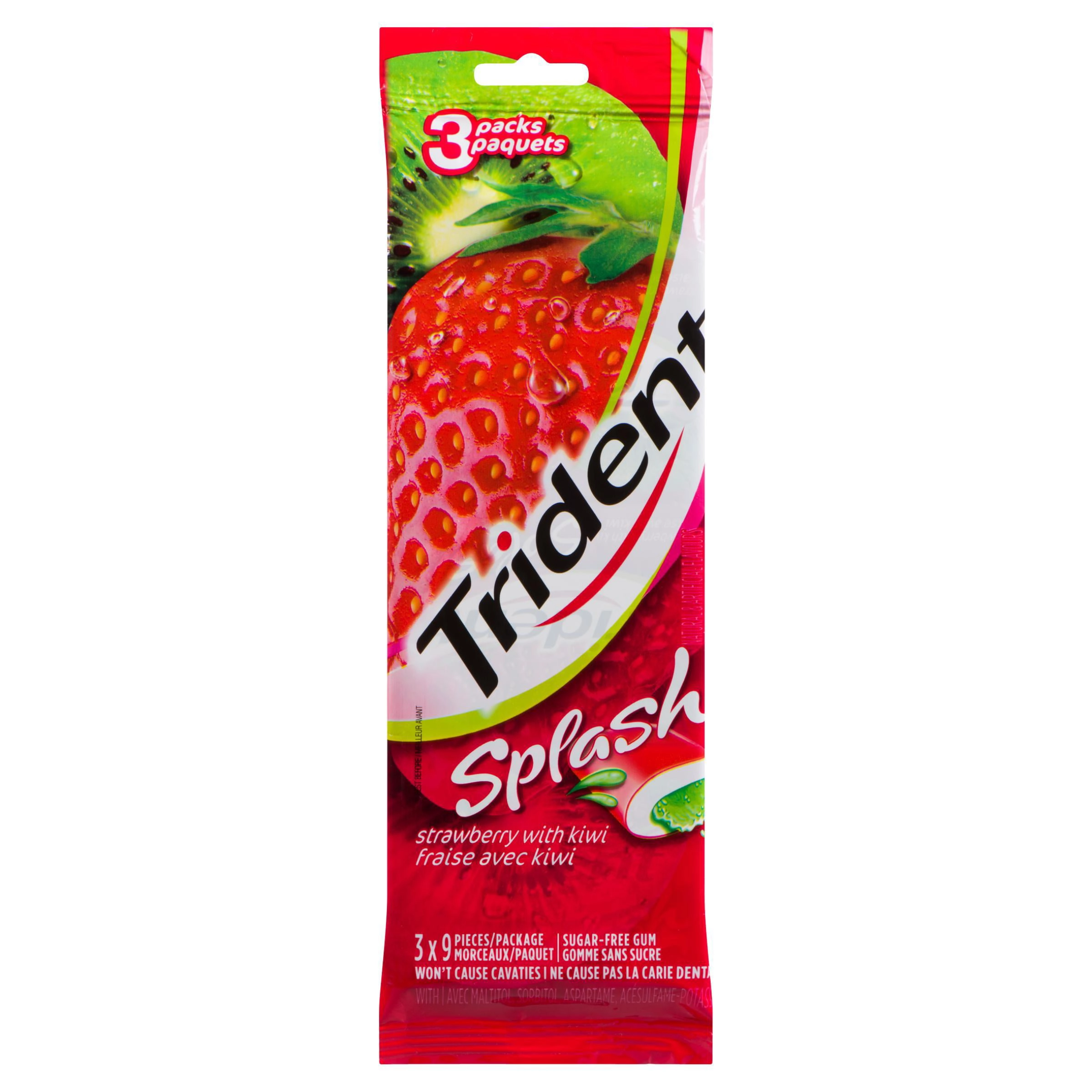 Trident Splash Strawberry with Kiwi Gum 54g - Image 2