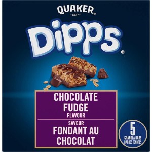 DIPPS Quaker Dipps Granola Bars - Chocolate Fudge Flavour 150g