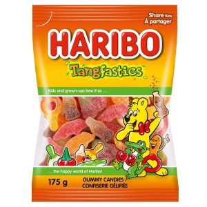 Haribo Tangfastics Gummy Candy, No Artificial Colours 175g