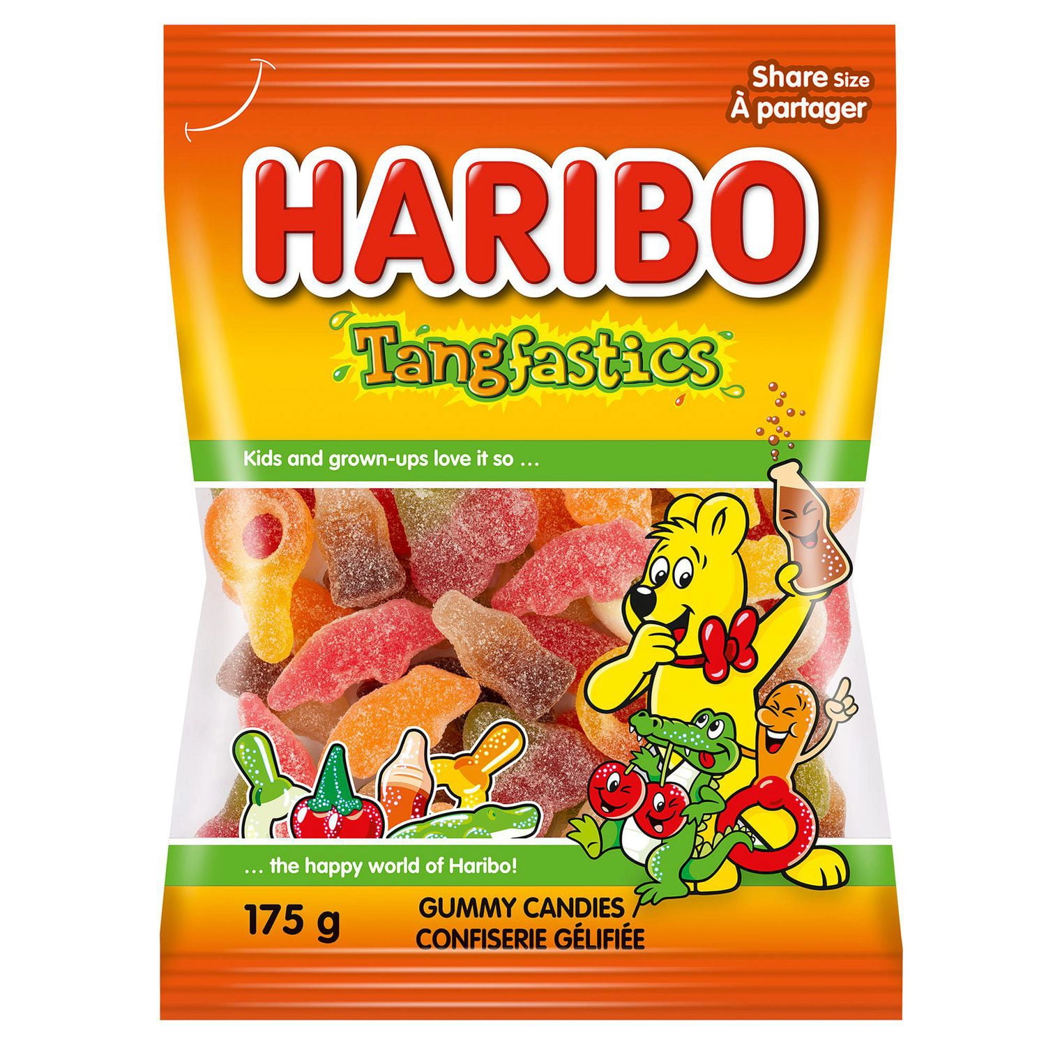 Haribo Tangfastics Gummy Candy, No Artificial Colours 175g