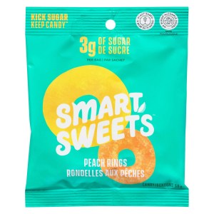 SmartSweets Peach Rings Gummy Candy