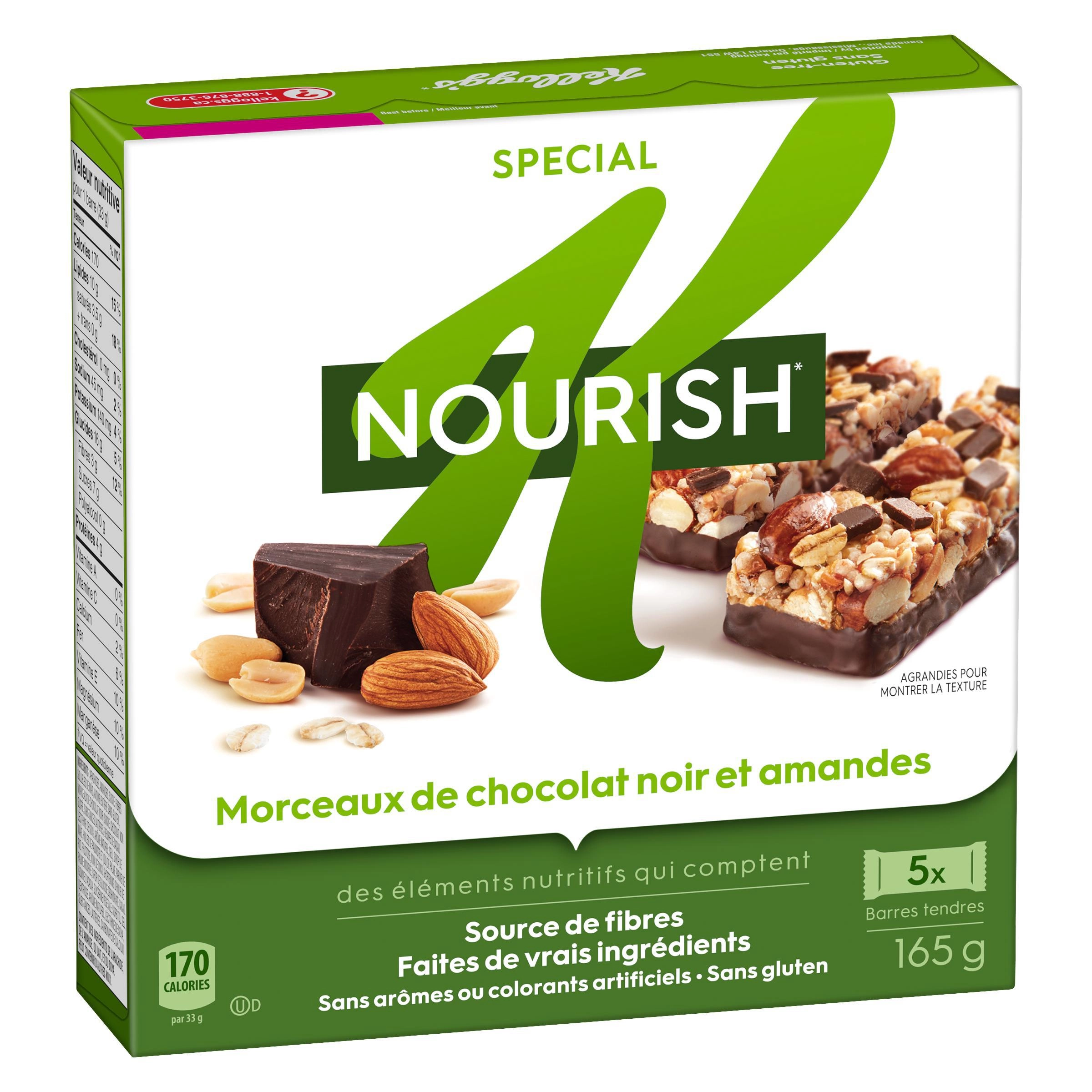 Special K Nuts & Grain Dark Chocolate Chunks & Almonds Chewy Bars 165g - Image 7