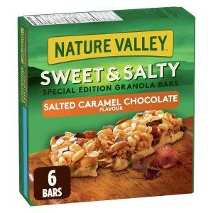 Nature Valley Sweet and Salty Nut Granola Bars, Salted Caramel Chocolate, 6 ct 210 g