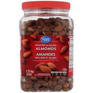 Great Value Roasted & Salted Almonds 1130g