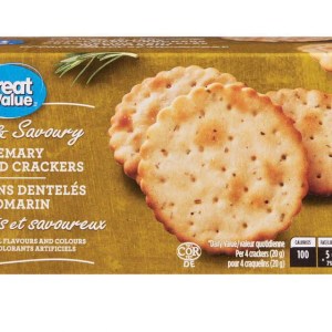Great Value Rosemary Scalloped Crackers