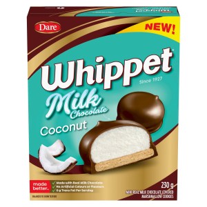 Whippet Milk Chocolate Coconut Cookies