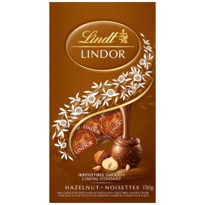 LINDOR Hazelnut Milk Chocolate Truffles, 150-Gram Bag
