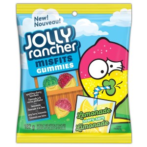 JOLLY RANCHER MISFIT Gummies, Lemonade Sours 182g
