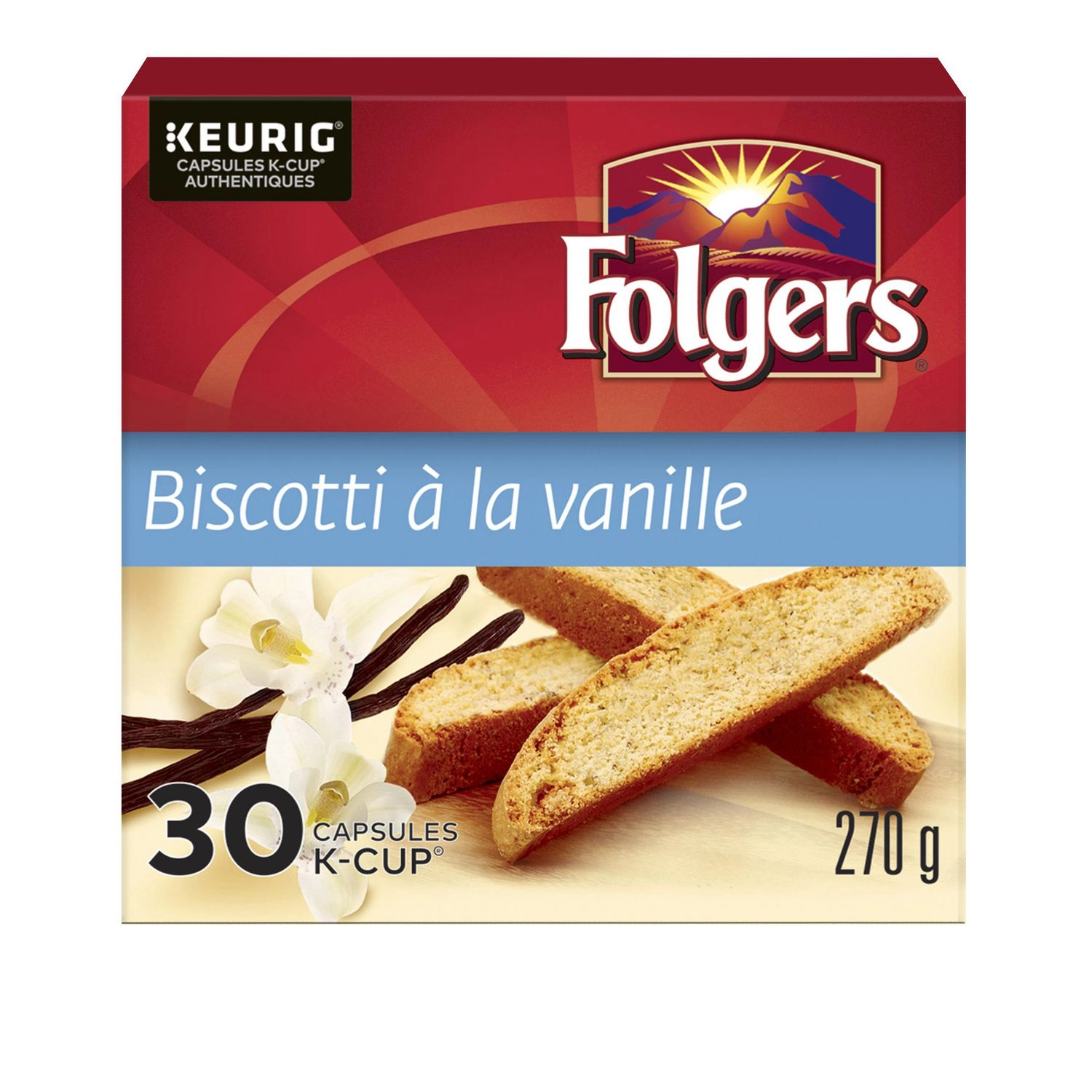 Folgers Vanilla Biscotti K-Cup Coffee Pods 30 Count 270g - Image 7