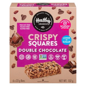 Healthy Crunch Rice Crispy Squares Double Chocolate