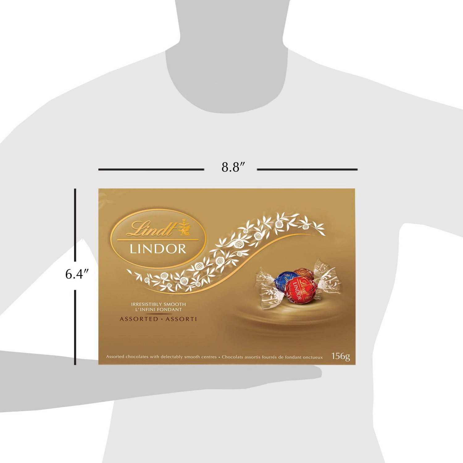 LINDOR Lindt Assorted Milk and Dark Chocolate Truffles, 156g Box - Image 4