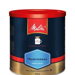 Melitta Traditional Medium Roast & Ground Coffee 930g