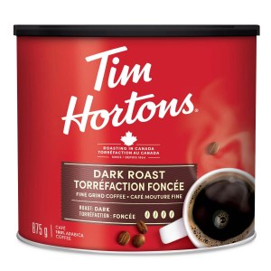 Tim Hortons Dark Roast Fine Grind Coffee 875 g