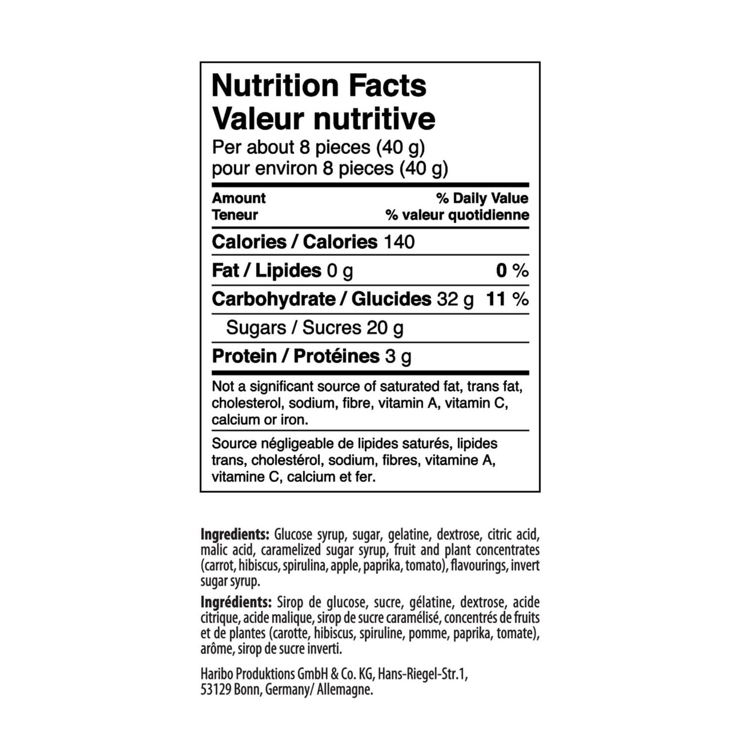 Haribo Tangfastics Gummy Candy, No Artificial Colours 175g - Image 4