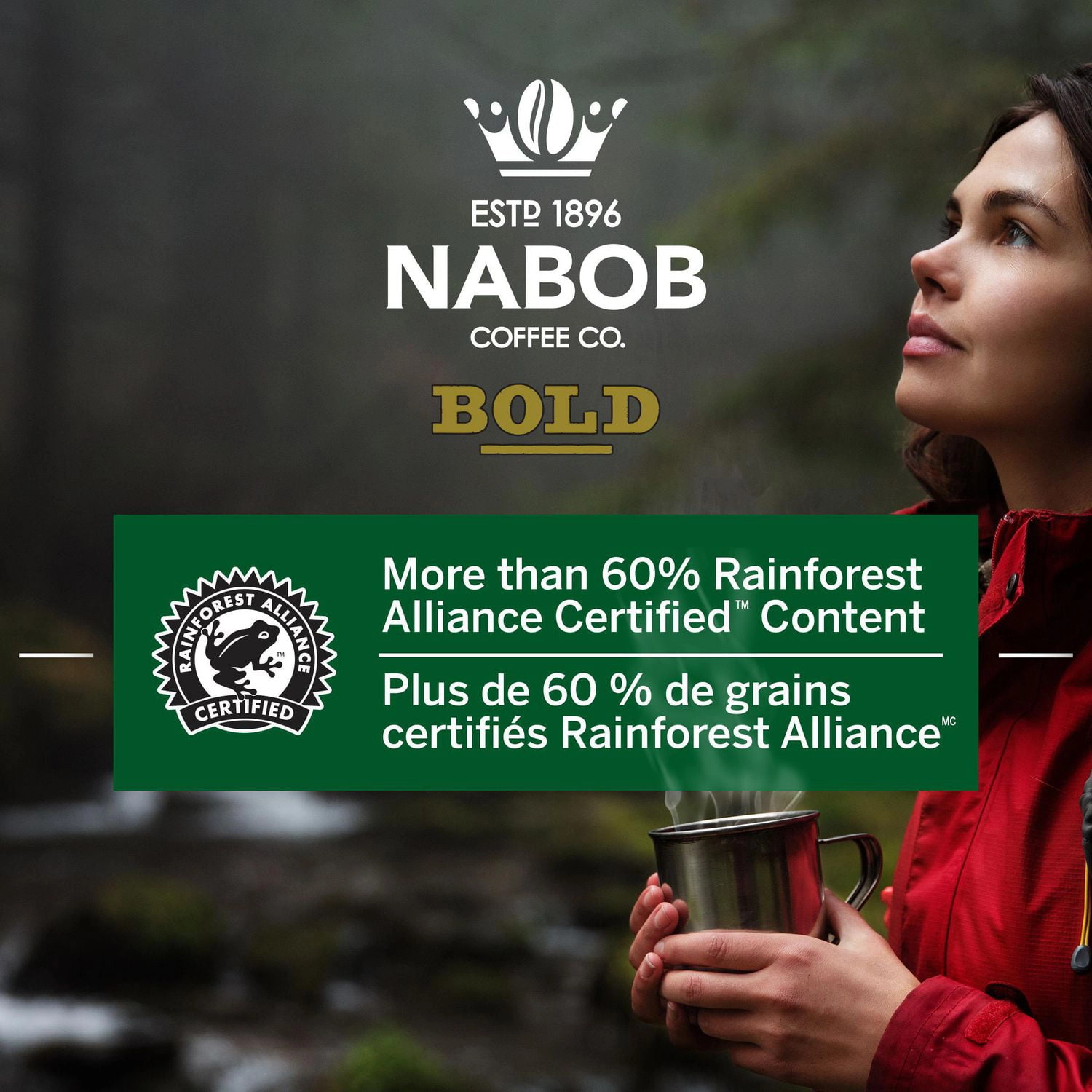 NABOB Full City Dark Coffee 100% Compostable Pods 292g - Image 7