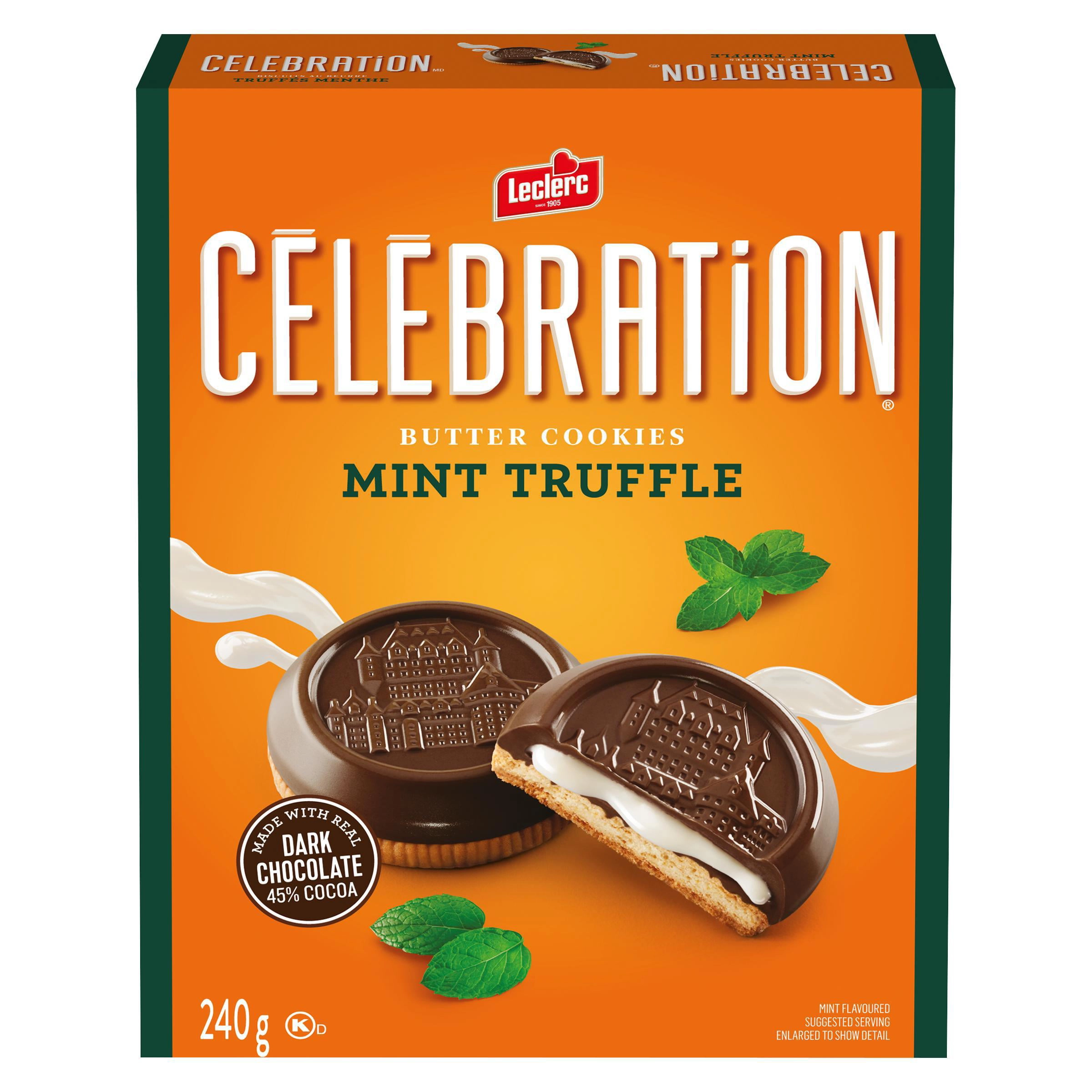 Celebration Mint Truffle Dark Chocolate Cookies 240g