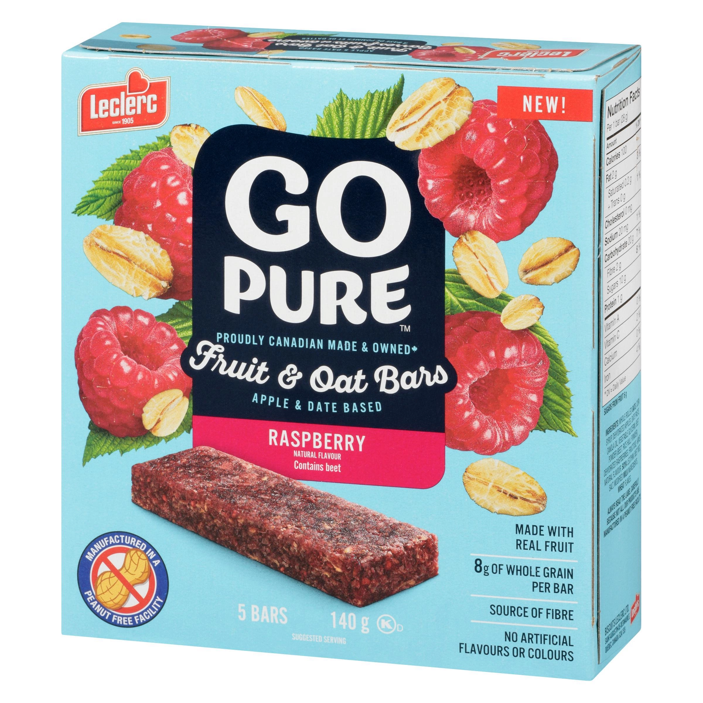 Go Pure Raspberry Fruit & Oat Bars 140g - Image 16