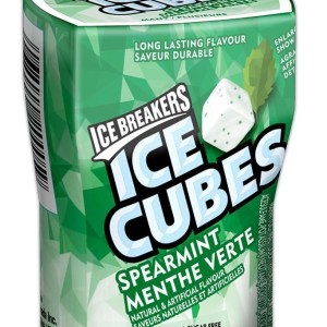 Hershey's ICE BREAKERS ICE CUBES Spearmint Sugar Free Gum