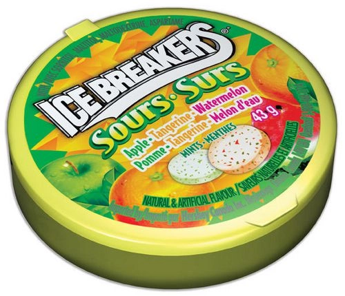Hershey's ICE BREAKERS Sours Fruit Flavoured Mints 42g