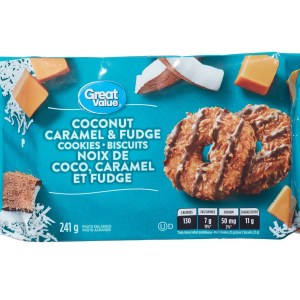 Great Value Coconut Caramel & Fudge Cookies
