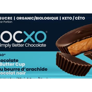 Chocxo Organic Dark Chocolate Peanut Butter Cups, 70% Cocao 28g