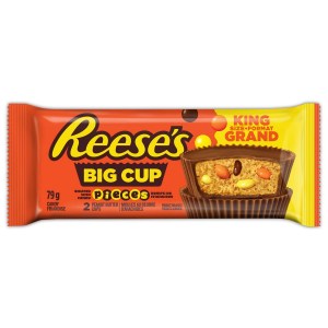 Hershey's Reese Big Cup Stuffed with Pieces King Sized Candy Bar 79g