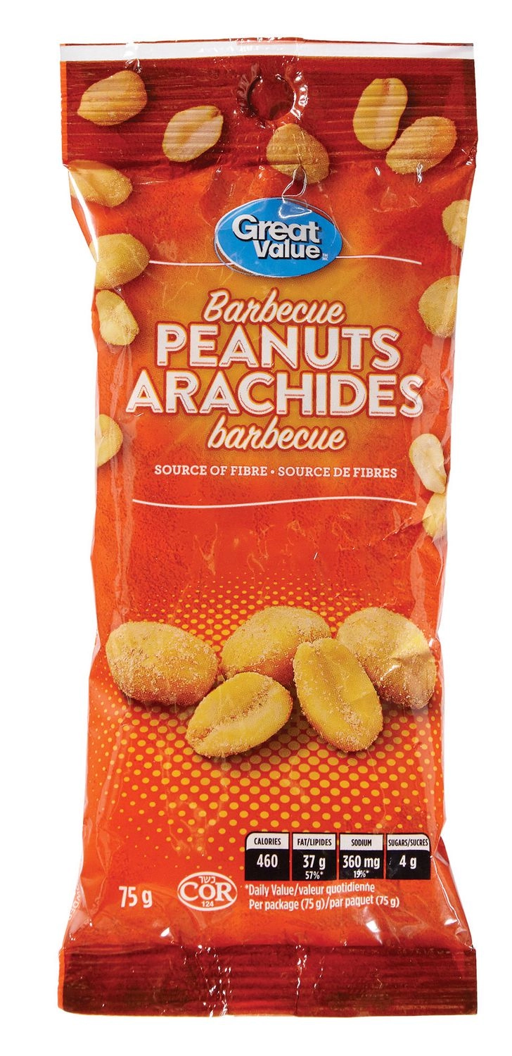 Great Value Barbecue Peanuts 75g
