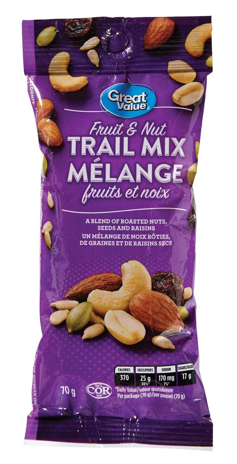 Great Value Fruit and Nut Trail Mix 70 g