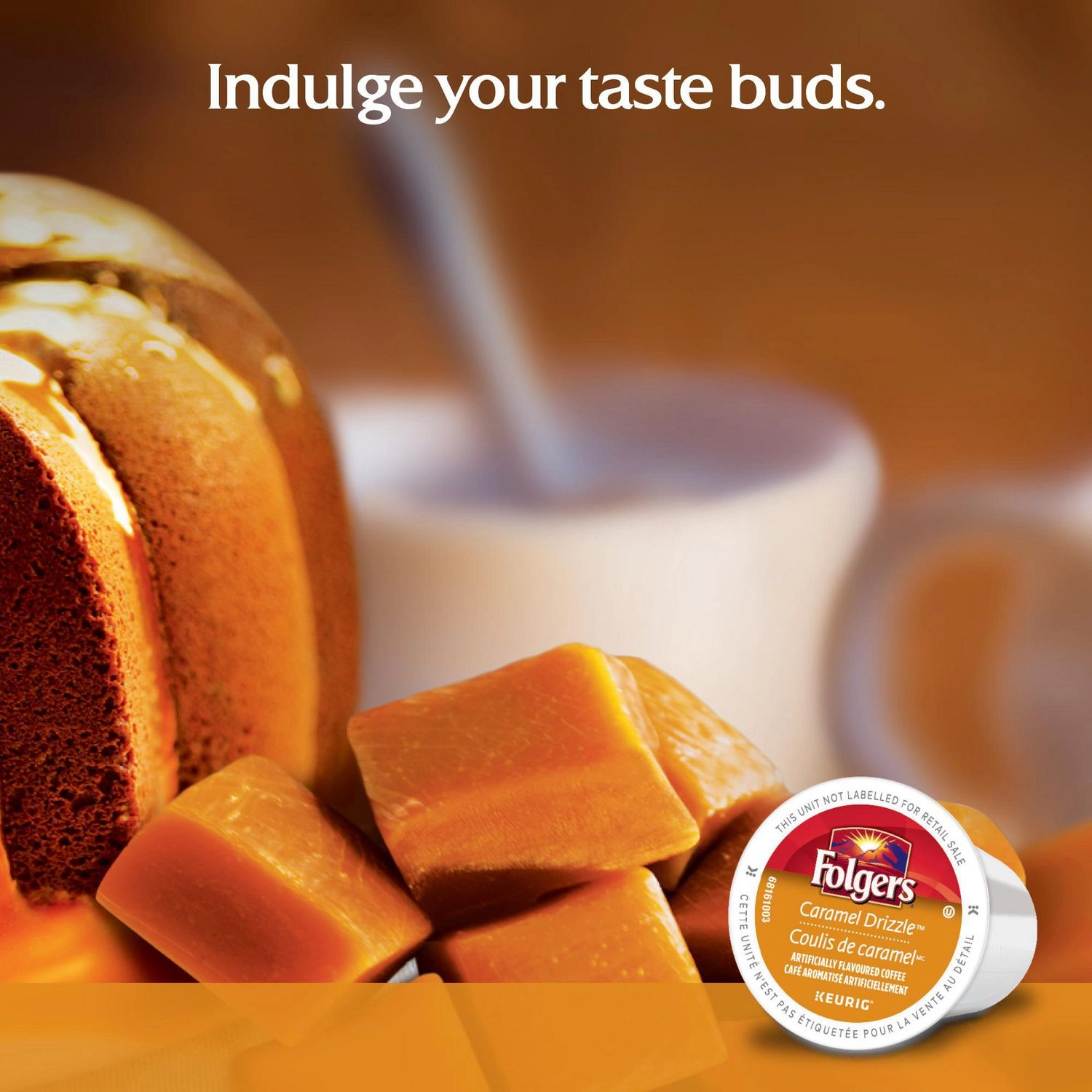 Folgers Caramel Drizzle K-Cup Coffee Pods - 30 Count - Image 5