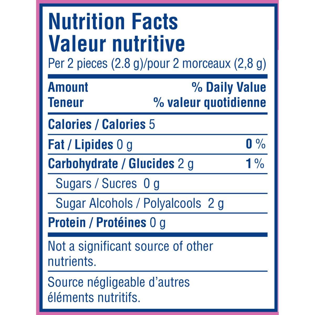 Excel White Bubblemint Teeth Whitening Sugar Free Chewing Gum - Image 3