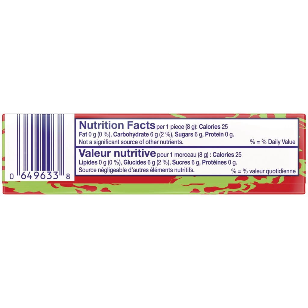 Hubba Bubba Strawberry Watermelon Bubble Gum - Image 2