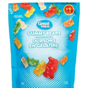 Great Value Gummy Bears Candy 125g