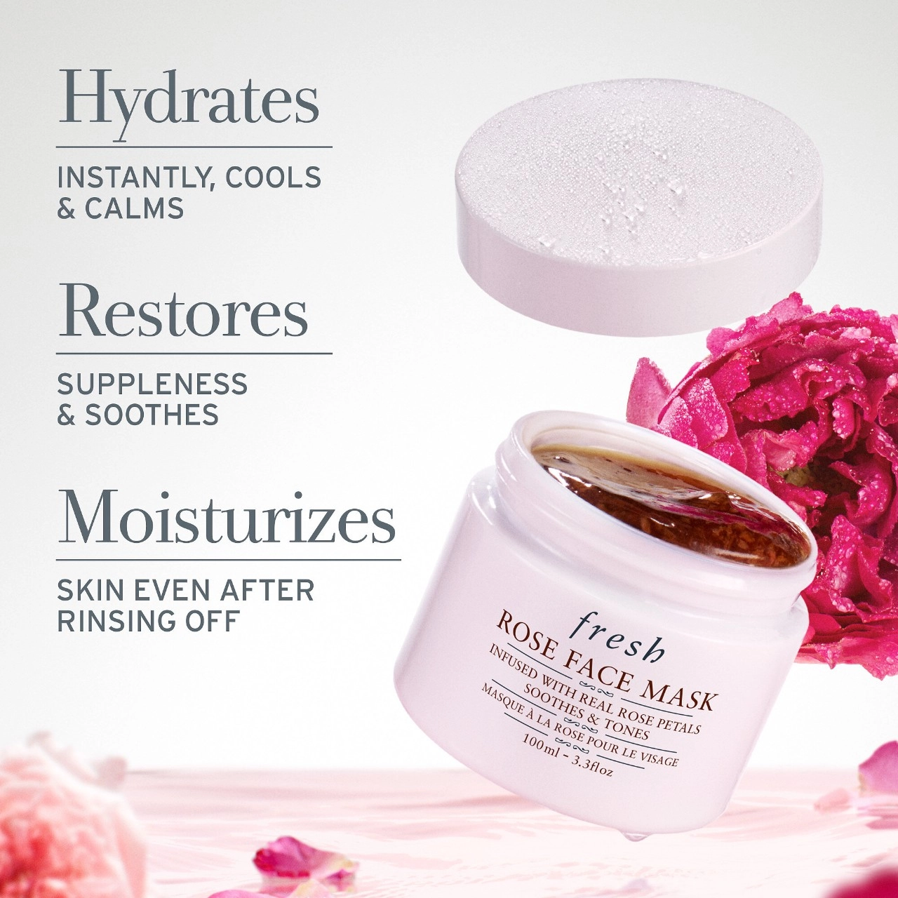 Fresh Rose Face Mask 1 oz/30 mL Hyaluronic Acid - Image 7