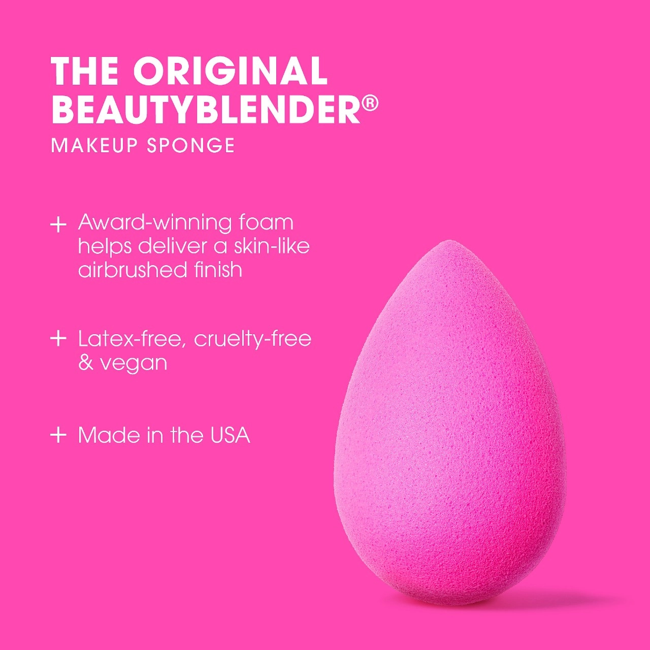 beautyblender ORIGINAL BEAUTYBLENDER Makeup Sponge Size: Original Vegan - Image 2