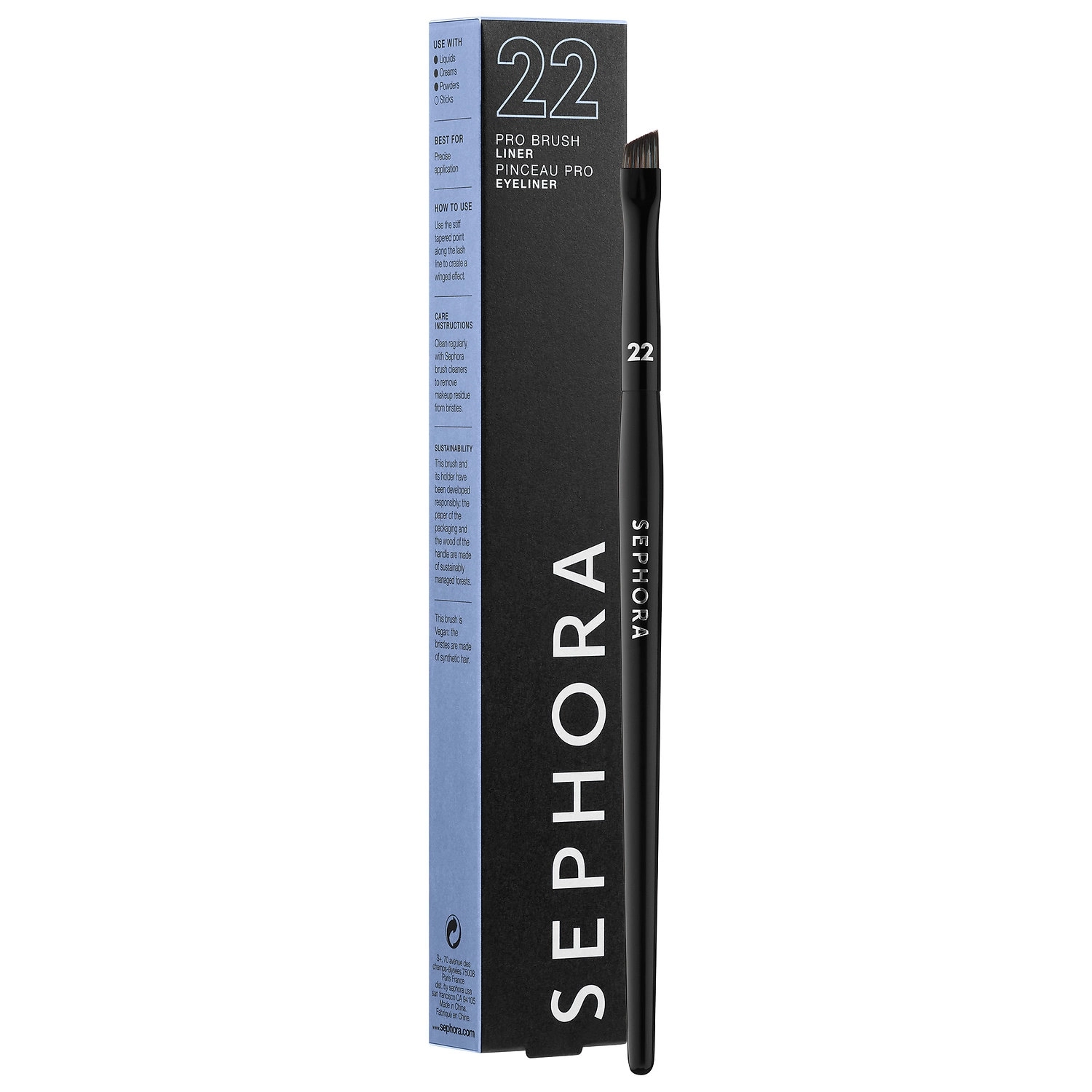 SEPHORA COLLECTION PRO Eye Liner Brush #22 - Image 3