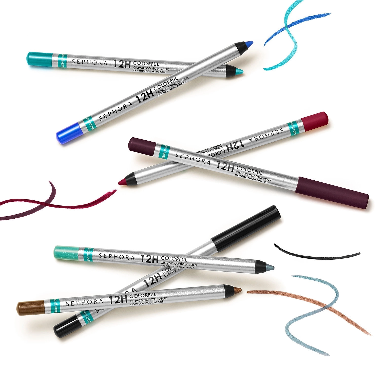 SEPHORA COLLECTION 12 Hour Contour Pencil Eyeliner in 63 Sunshine - Matte, Shimmer, Metallic Finish - Image 3