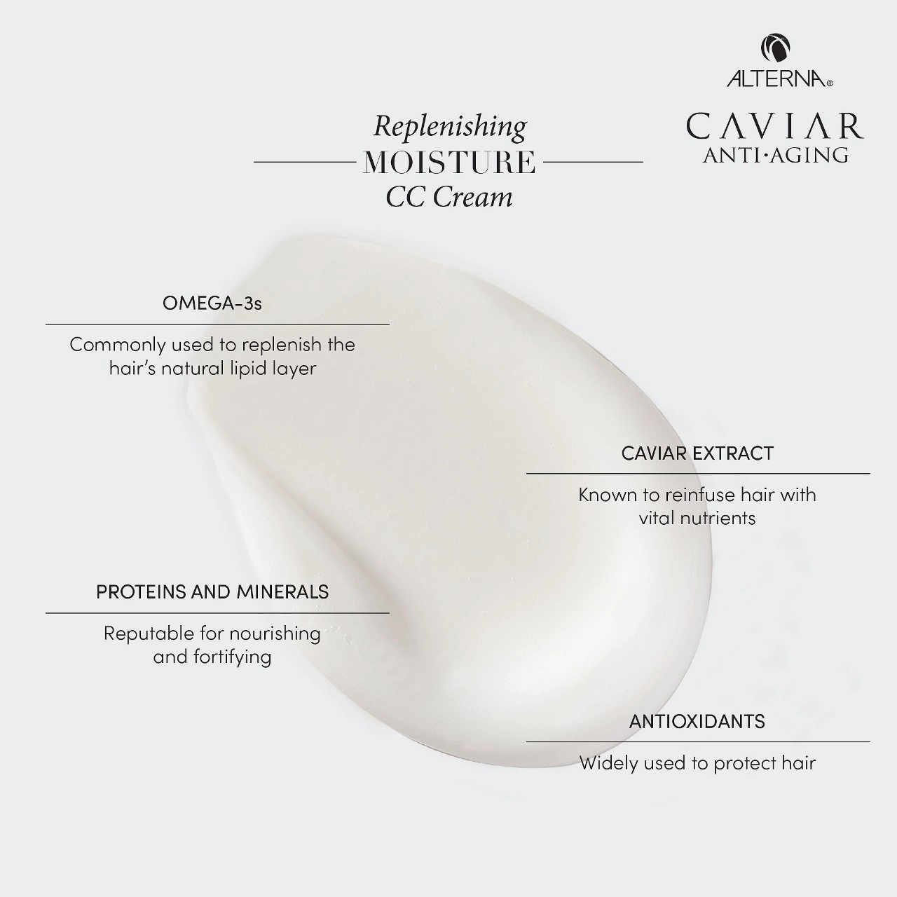 ALTERNA Haircare CAVIAR Anti-Aging® Replenishing Moisture CC Cream 3.4 oz/100 mL Limited Edition UV Protection - Image 3