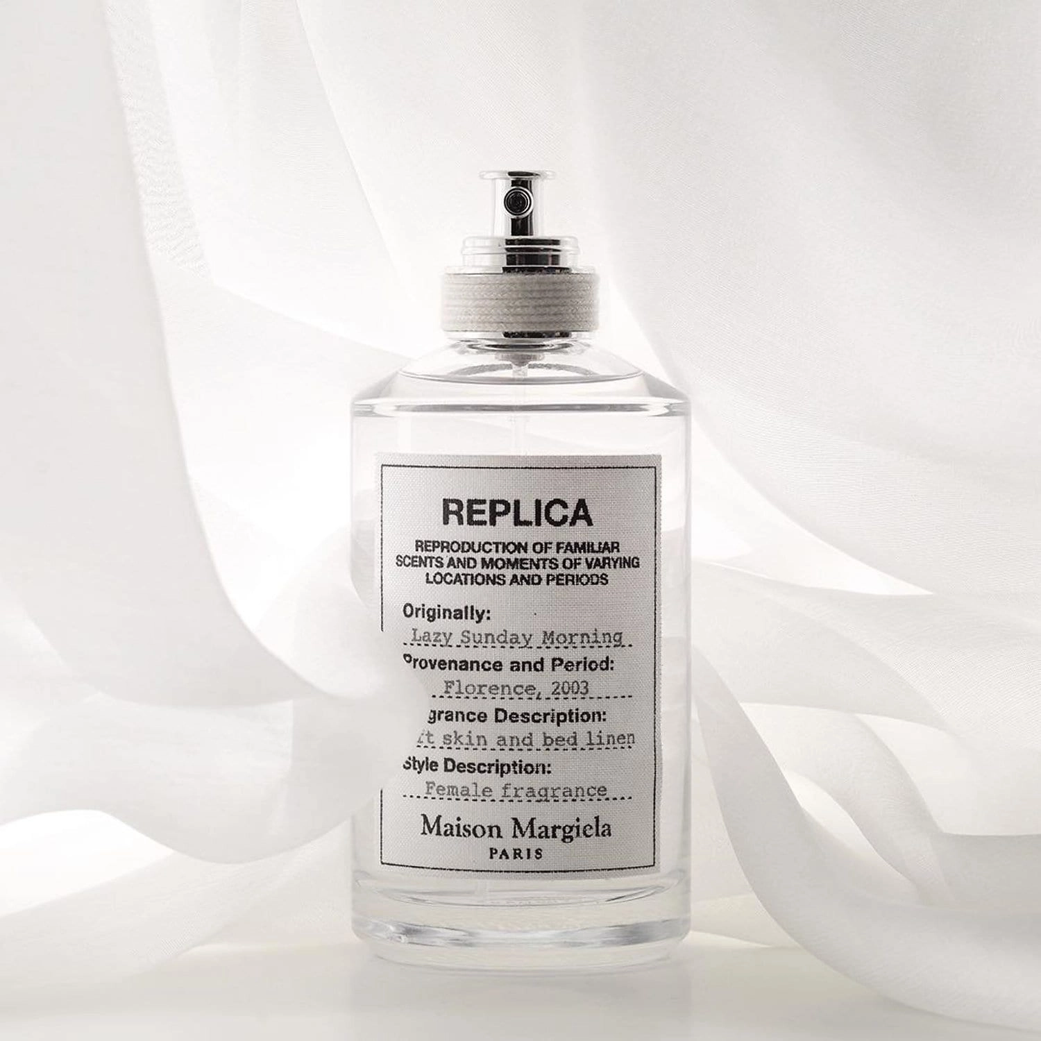 Maison Margiela ’REPLICA’ Lazy Sunday Morning Fragrance 3.4 oz / 100 mL Warm & Sheer Lily of the Valley, Iris, White Musk - Image 3