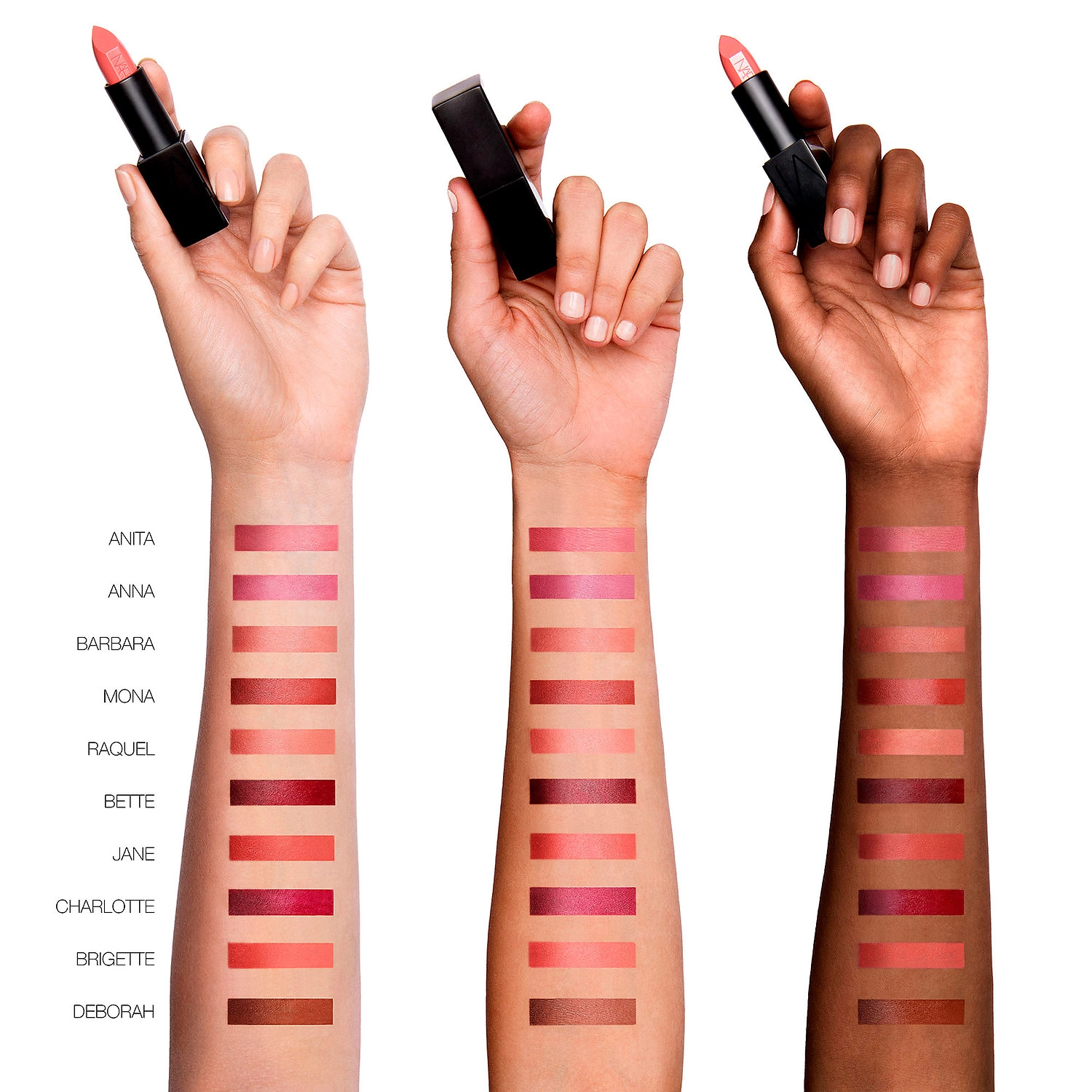 NARS Audacious Lipstick in Barbara - Tan Rose - Image 2