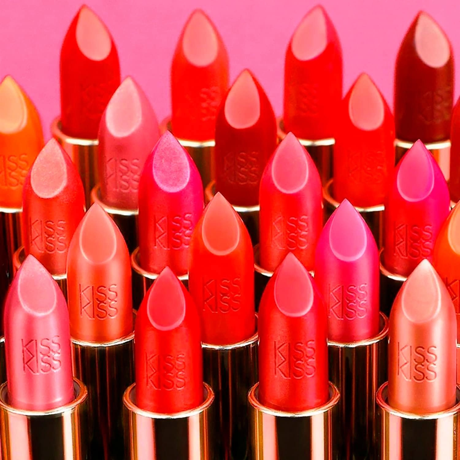 GUERLAIN KissKiss Creamy Satin Finish Lipstick Color: Red Insolence 320 - Image 4