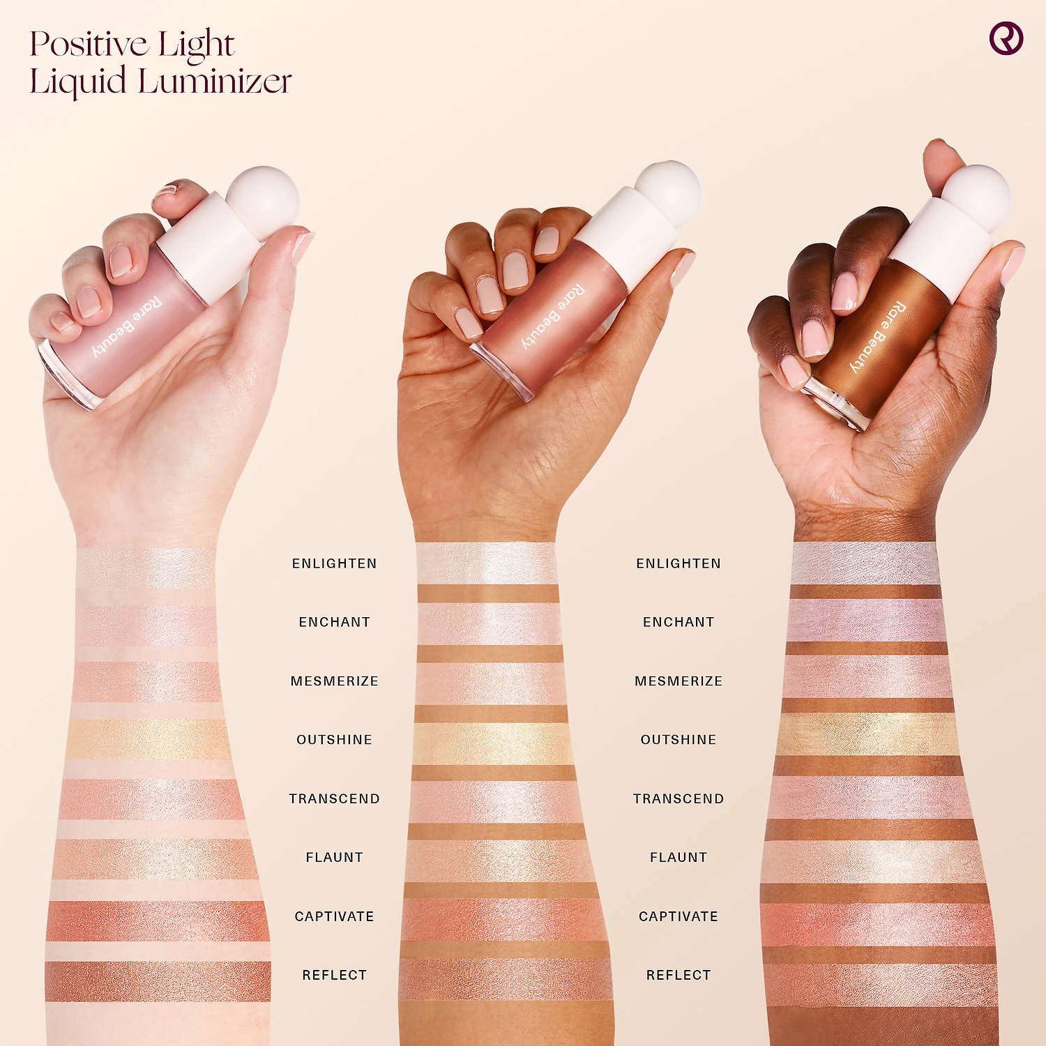 Rare Beauty by Selena Gomez Liquid Luminizer Highlight - Mesmerize, Rose Bronze - Image 2