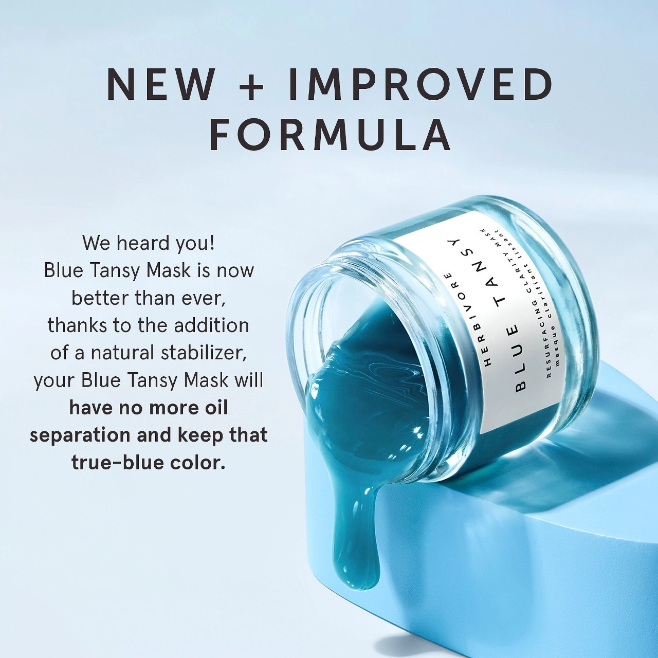 Herbivore Blue Tansy BHA and Enzyme Pore Refining Mask 2 oz/ 60 mL - Image 4