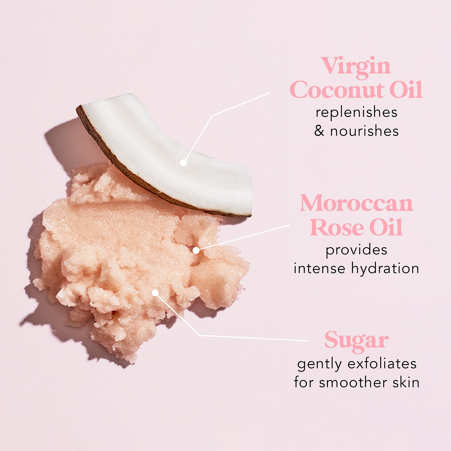 Herbivore Coco Rose Exfoliating Body Scrub 8 oz/ 237 mL Vegan - Image 5