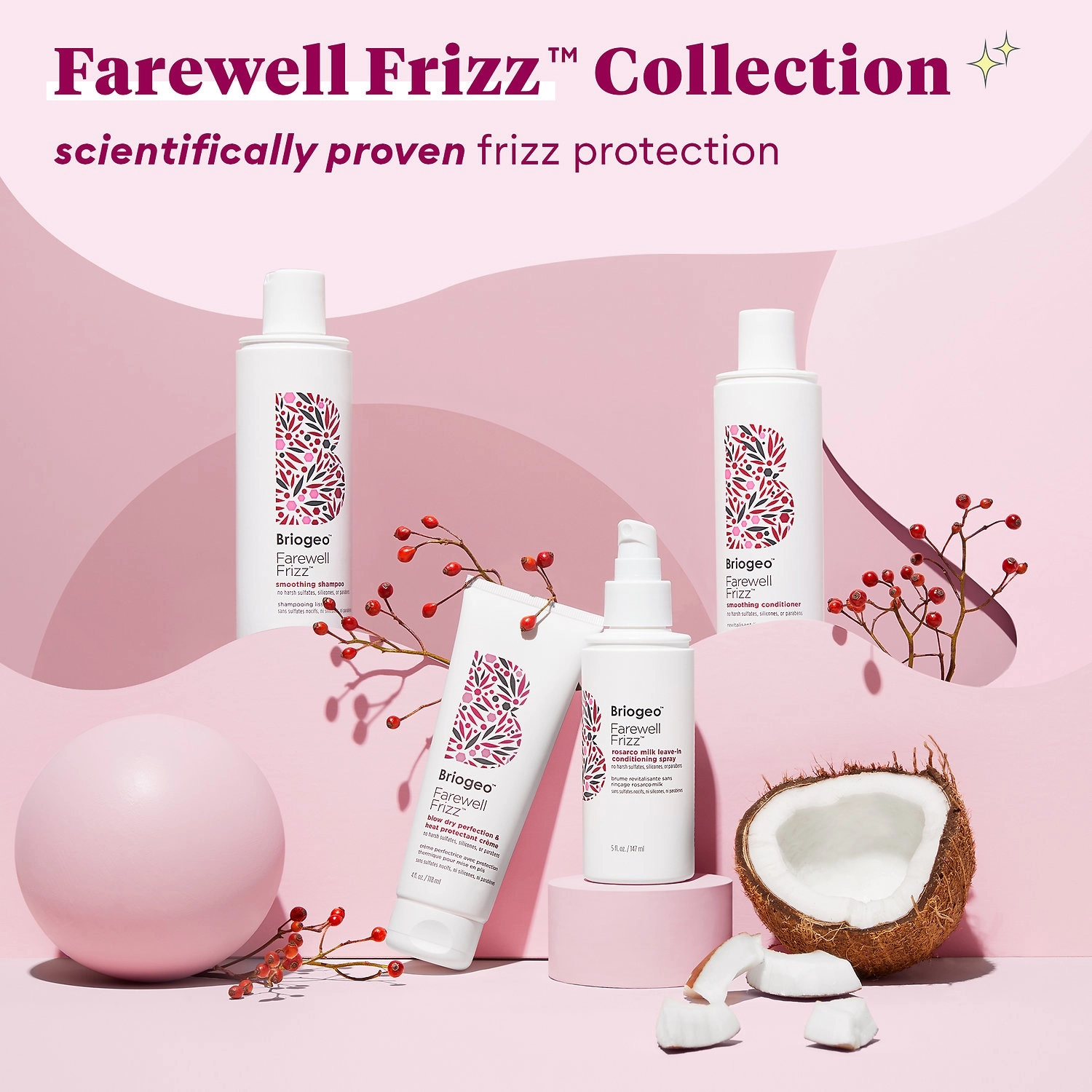 Briogeo Farewell Frizz™ Smoothing Shampoo 8 oz/ 237 mL - Frizz-Fighting Hair Care - Image 7