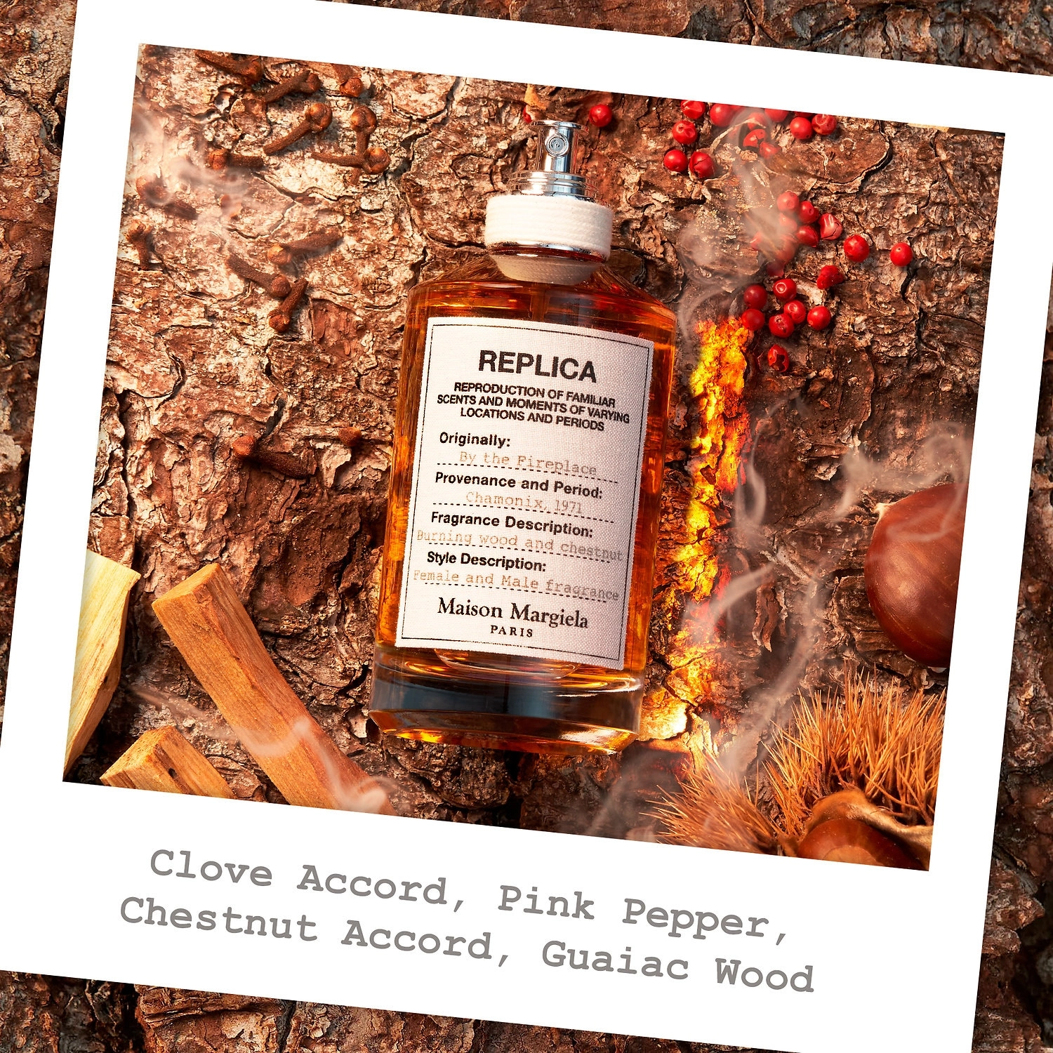 Maison Margiela ’REPLICA’ By the Fireplace Warm & Spicy Unisex Cologne 0.34 oz/10 mL - Image 2