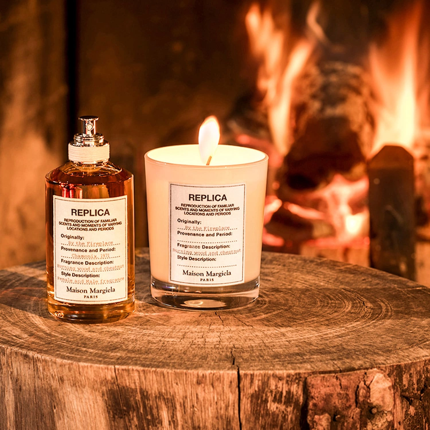 Maison Margiela ’REPLICA’ By the Fireplace Warm & Spicy Unisex Cologne 0.34 oz/10 mL - Image 5