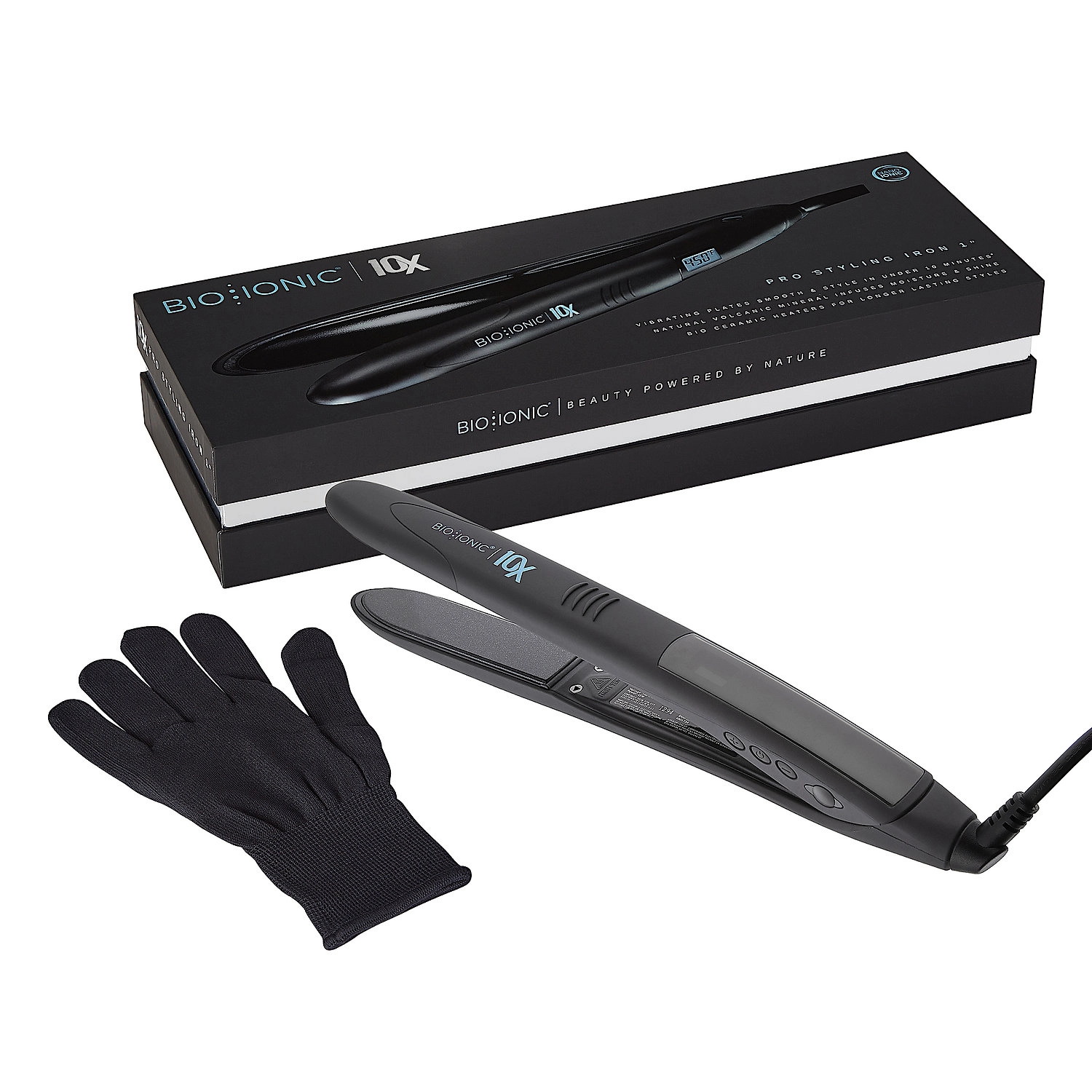 Bio Ionic 10X Pro Styling Iron 1" - High Shine Finish, All Hair Types - Image 3