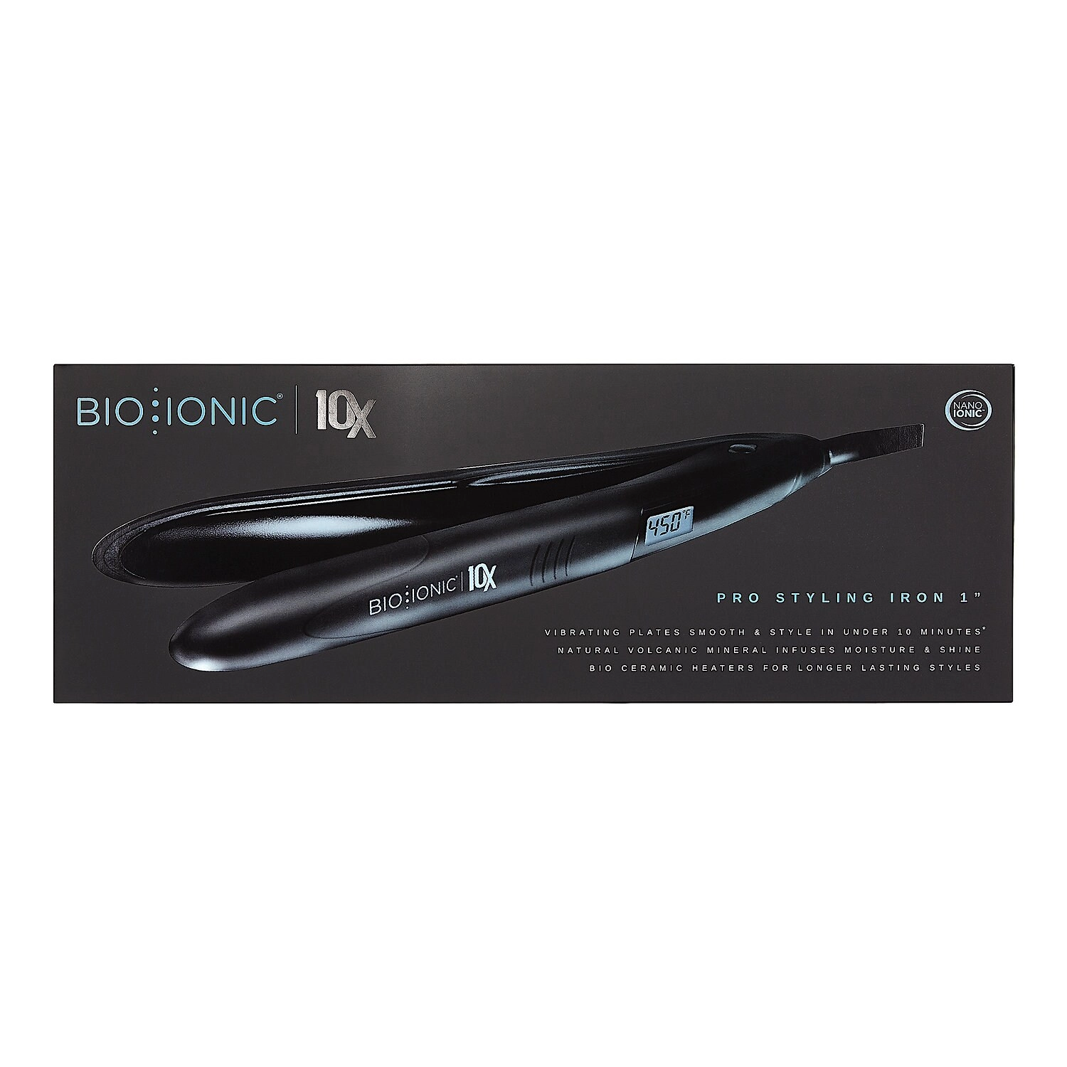 Bio Ionic 10X Pro Styling Iron 1" - High Shine Finish, All Hair Types - Image 4